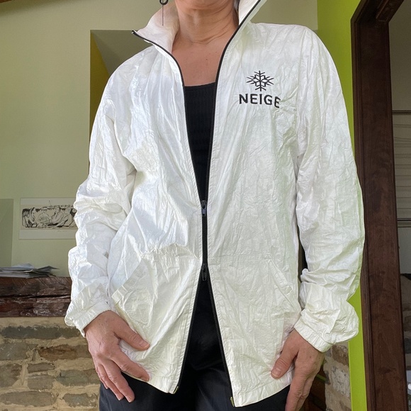 American Apparel, vintage, whit 100% TYVEK coat, size L, UNISEX. Branded «Neige» - Picture 6 of 14